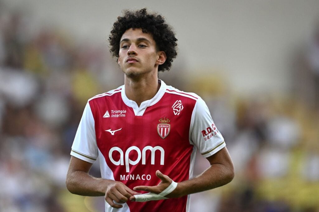 Maghnes Akliouche in action for Monaco