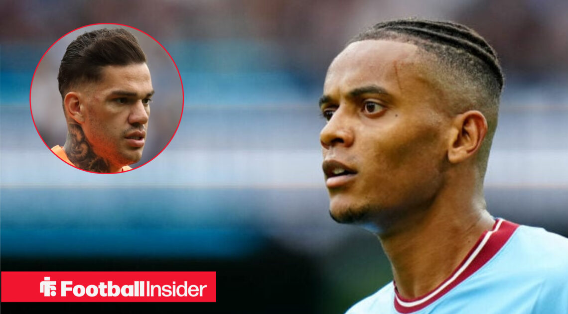 Manchester City defender Manuel Akanji, Ederson