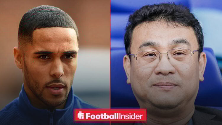 An image of Sheffield Wednesday defender Max Lowe alongside owner Dejphon Chansiri