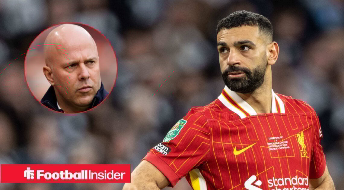 Mo Salah alongside manager Arne Slot