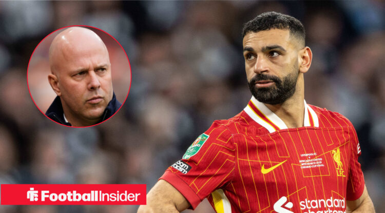Mo Salah alongside manager Arne Slot