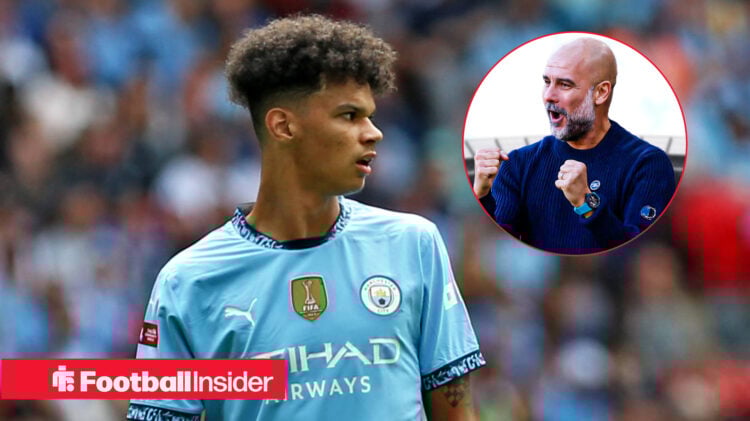 Nico O'Reilly Pep Guardiola Man City