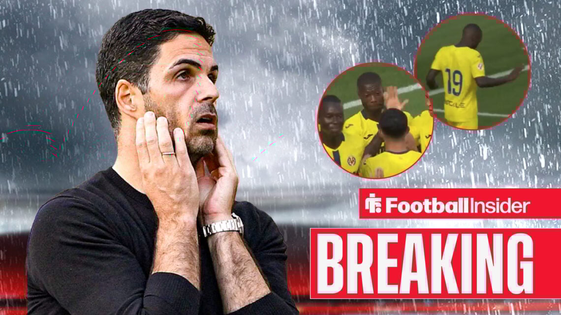 Nicolas Pepe Mikel Arteta in Arsenal v Villarreal
