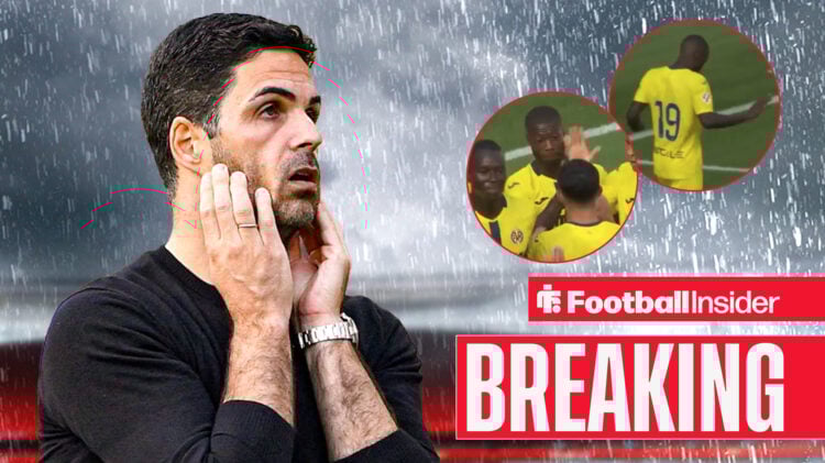 Nicolas Pepe Mikel Arteta in Arsenal v Villarreal