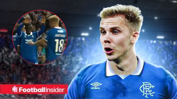 Oliver Antman in Rangers win v Viktoria Plzen