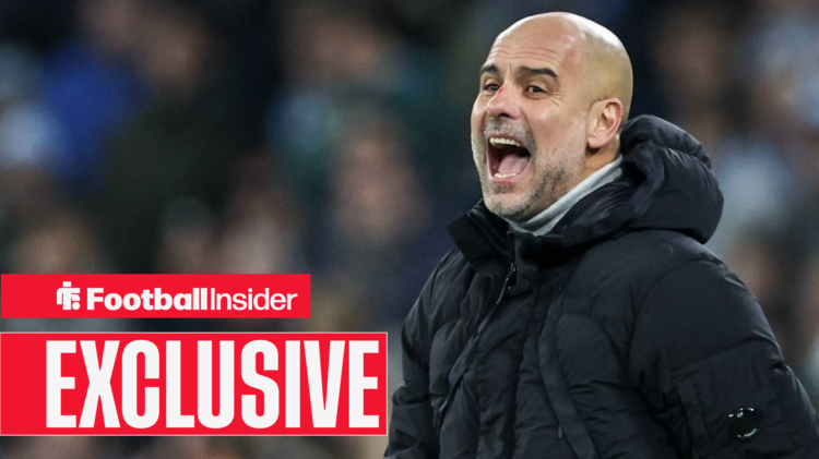 Man City boss Pep Guardiola shouting