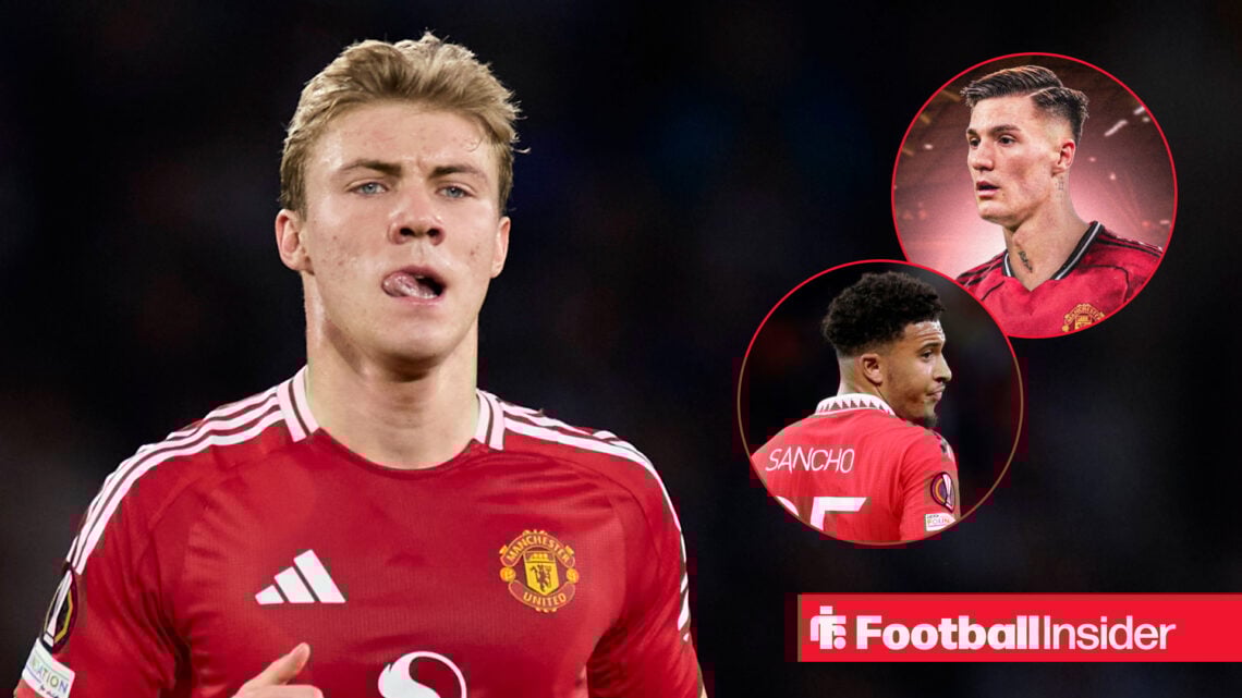 Rasmus Hojlund and Jadon Sancho at Man United, RB Leipzig's Benjamin Sesko