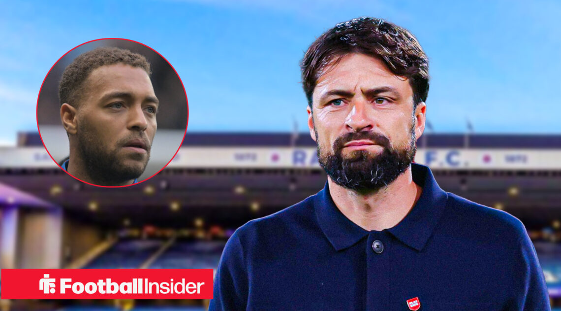 Rangers manager Russell Martin and striker Cyriel Dessers