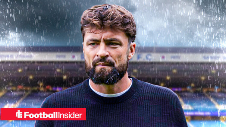 Rain pours on Rangers boss Russell Martin at Ibrox