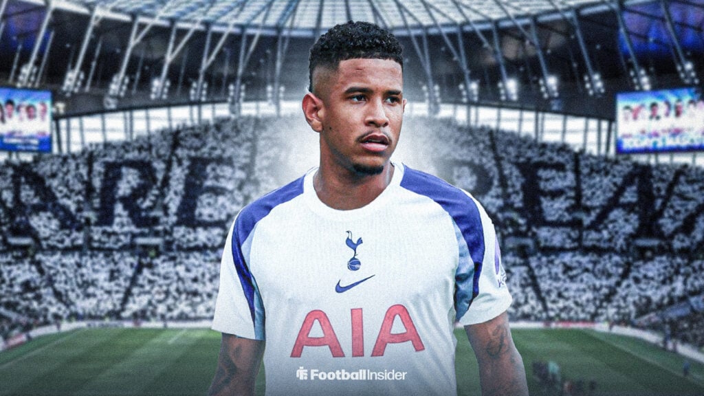 Savinho in Tottenham Hotspur's home kit