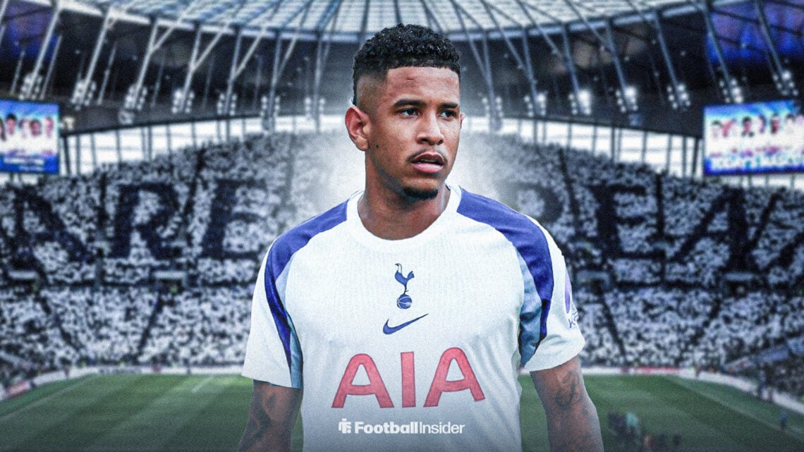 Savinho in Tottenham Hotspur's home kit