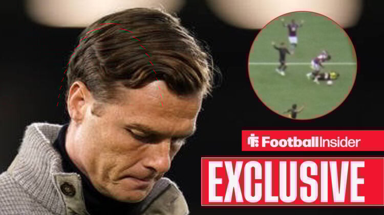 Scott Parker looking dejected, Burnley v Sunderland incident in circular inset, exclusive news banner