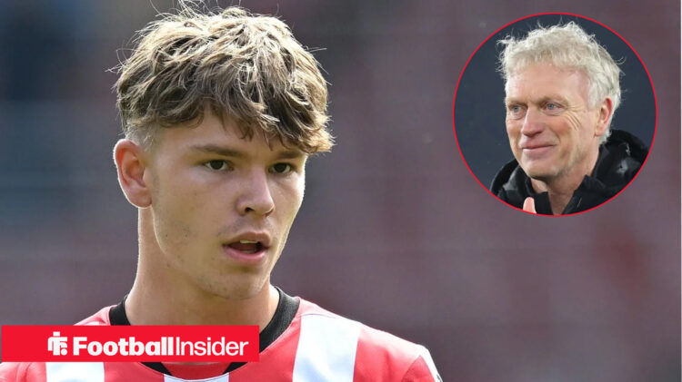Tyler Dibling David Moyes Everton