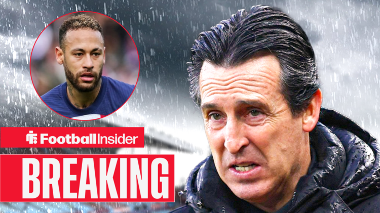 Aston Villa boss Unai Emery and Neymar
