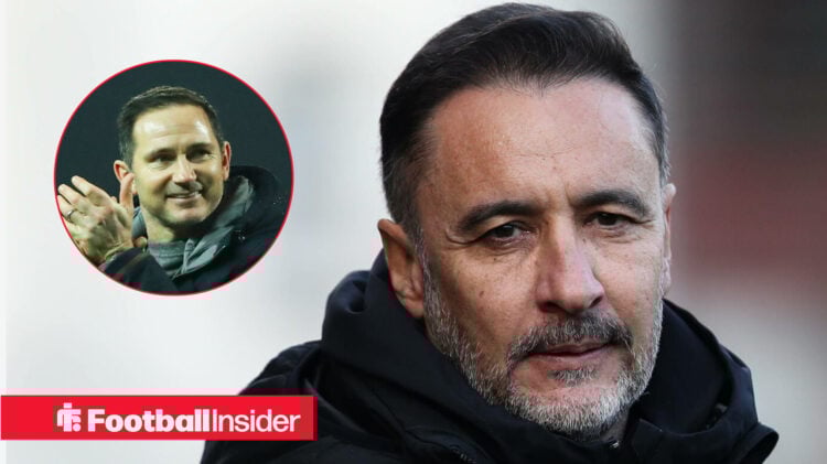 Wolves boss Vitor Pereira, Coventry boss Frank Lampard looking happy