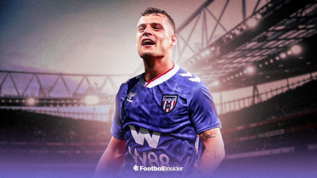Grant Xhaka in Sunderland's away kit