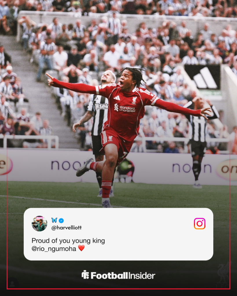 Harvey Elliott's Instagram story