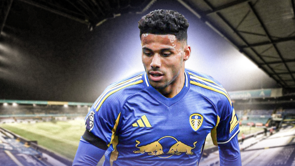 James Justin in Leeds United's away kit