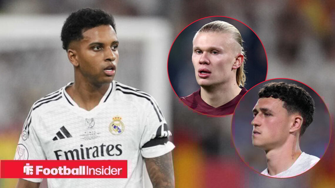 Rodrygo could join Phil Foden and Erling Haaland at Manchester City