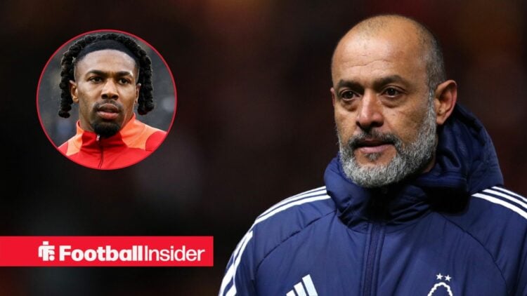 Nuno Espirito Santo on the Nottingham Forest touchline