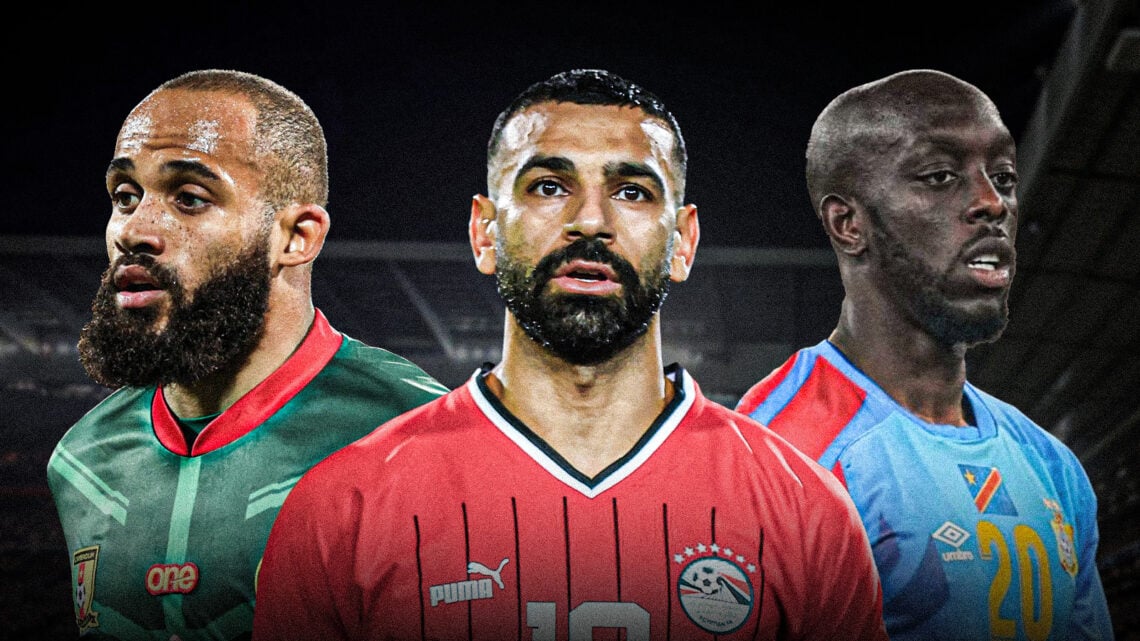 Bryan Mbeumo, Mohamed Salah and Yoane Wissa for AFCON
