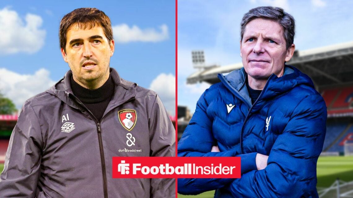 Andoni Iraola at the Vitality Stadium, and Oliver Glasner at Selhurst Park