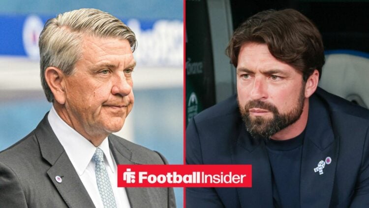 Andrew Cavenagh at Ibrox with Russell Martin in the dugout