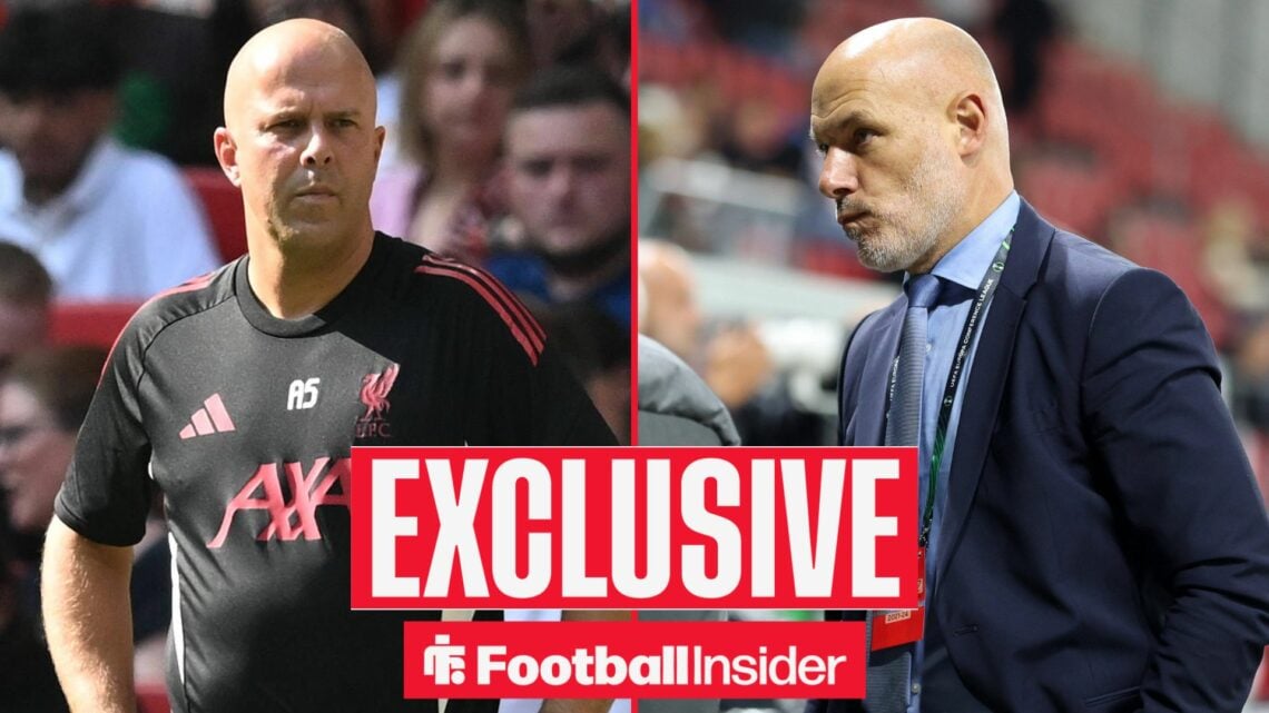 Arne Slot and Howard Webb side-by-side