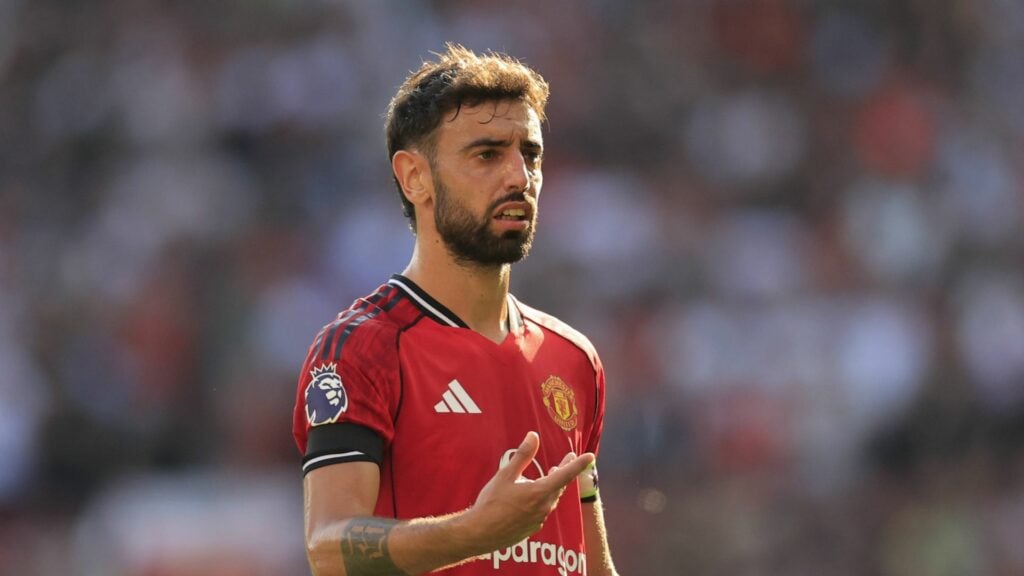 Bruno Fernandes in action for Man United