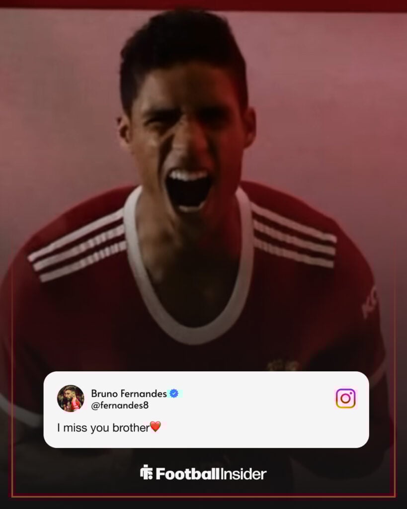 Raphael Varane's retirement post on Instagram