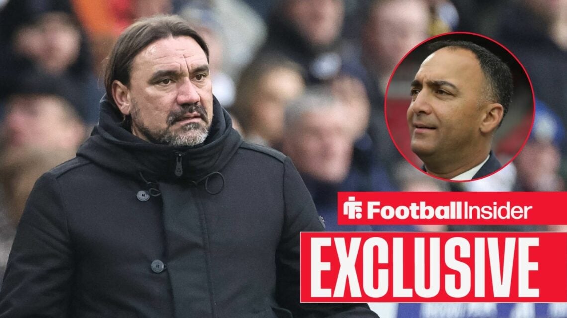 Daniel Fark perplexed on the left with Paraag Marathe looking focused on the right above an EXCLUSIVE banner