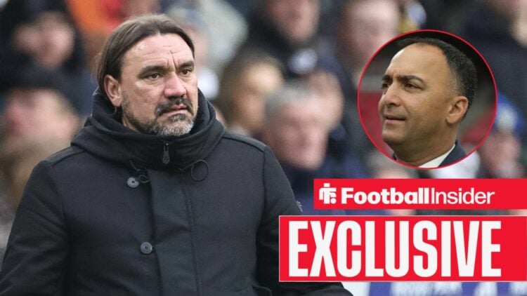 Daniel Fark perplexed on the left with Paraag Marathe looking focused on the right above an EXCLUSIVE banner