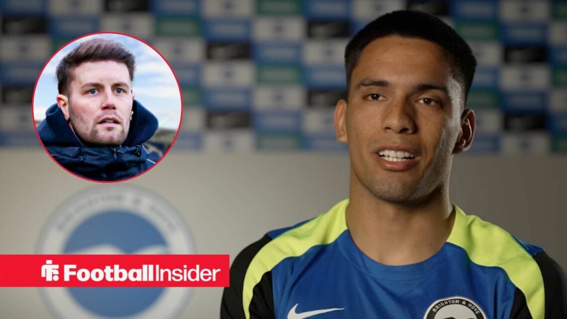 Diego Gomez in an interview alongside Fabian Hurzeler inset