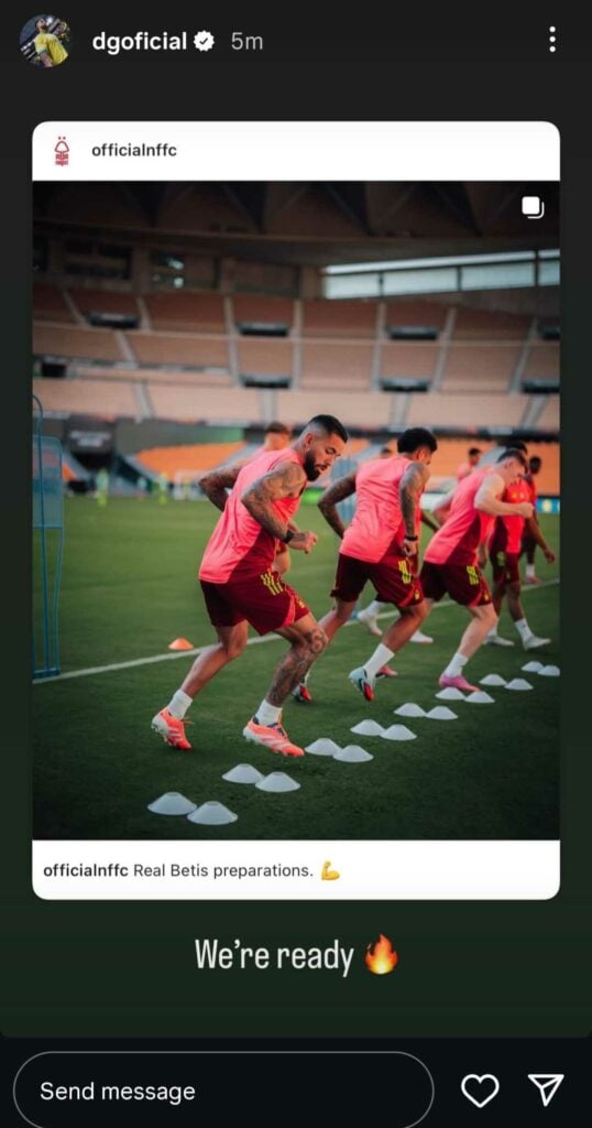 Douglas Luiz Instagram Story