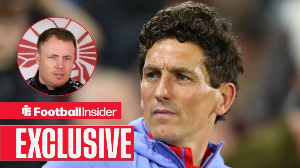 Keith Andrews next to Lee Dykes in a circular inset