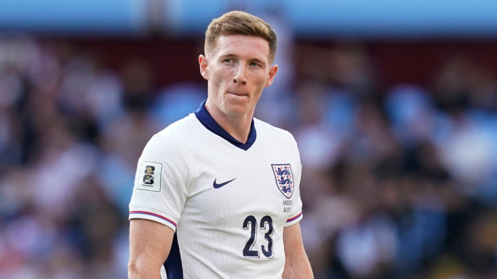 Elliot Anderson in action for England
