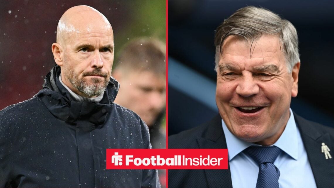 Erik ten Hag alongside Sam Allardyce