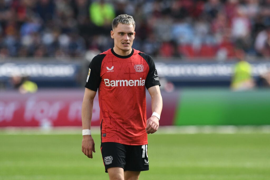 Florian Wirtz in action for Bayer Leverkusen in the Bundesliga