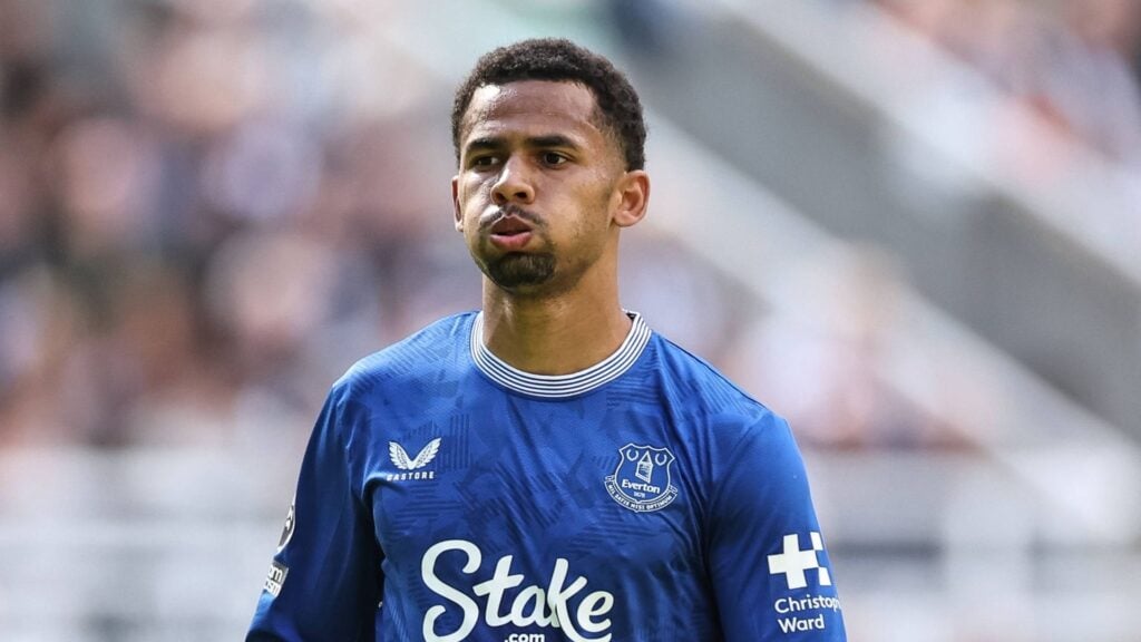 Iliman Ndiaye while playing for Everton