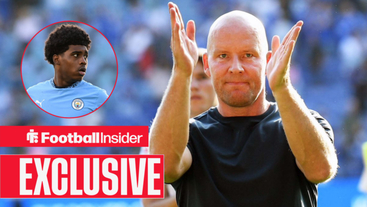 Henrik Pedersen applauds Sheffield Wednesday fans, with Jaden Heskey pictured in a circular inset