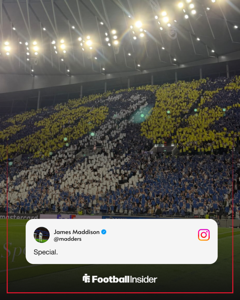 James Maddison at Tottenham Hotspur Stadium