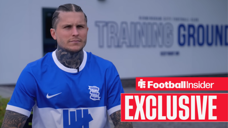 Lyndon Dykes in a Birmingham City interview, exclusive news banner