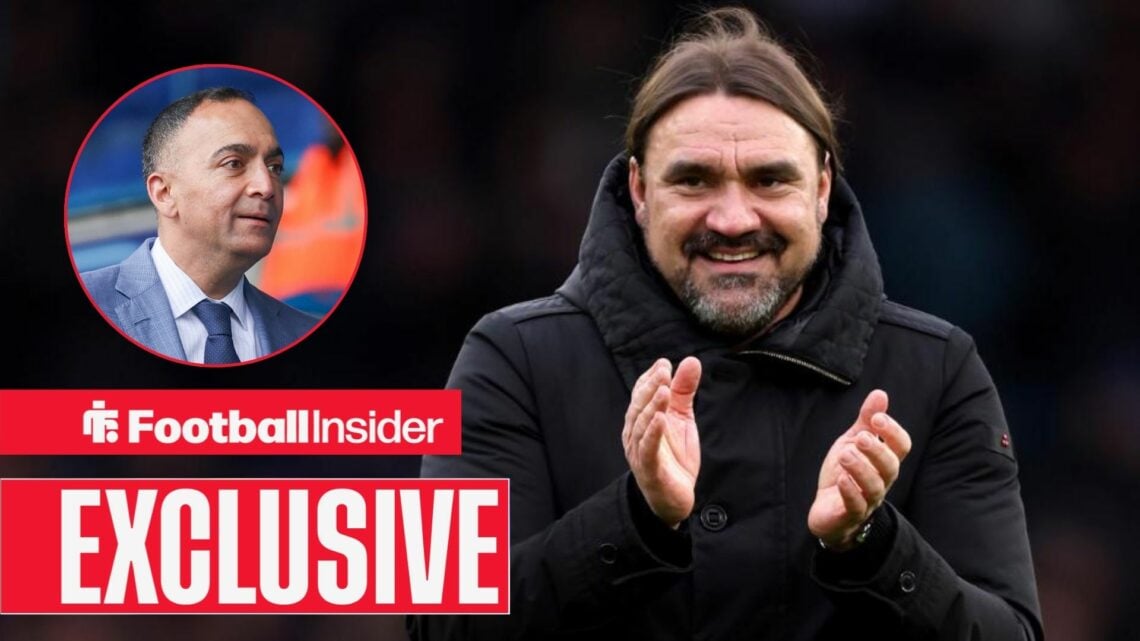 Daniel Farke clapping, Paraag Marathe in a circular inset