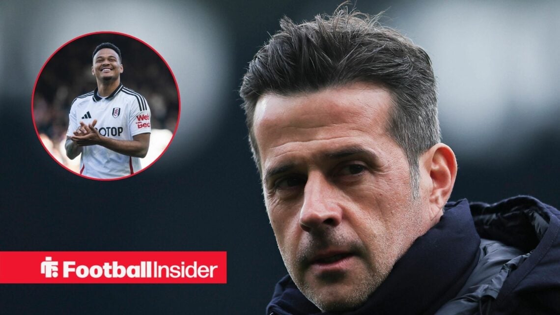 Marco Silva looking annoyed and Rodrigo Muniz in inset