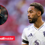 Matheus Cunha in Man United away shirt with Ruben Amorim inset