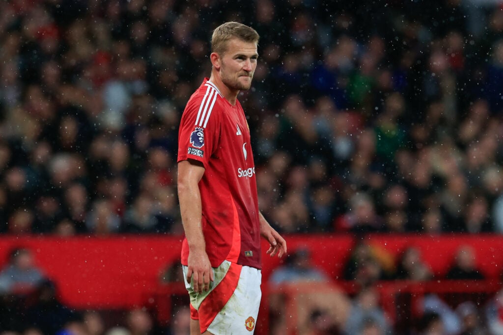 Matthijs de Ligt looking focused for Man United