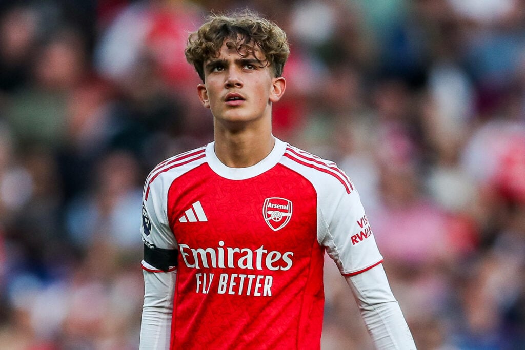 Max Dowman in an Arsenal kit