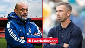 Nuno Espirito Santo and Gary O'Neil with their arms crossed at the City Ground and Molineux respectively