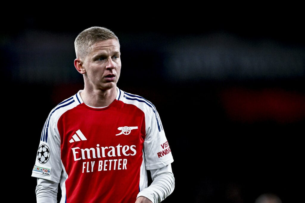 Oleksandr Zinchenko in action for Arsenal.