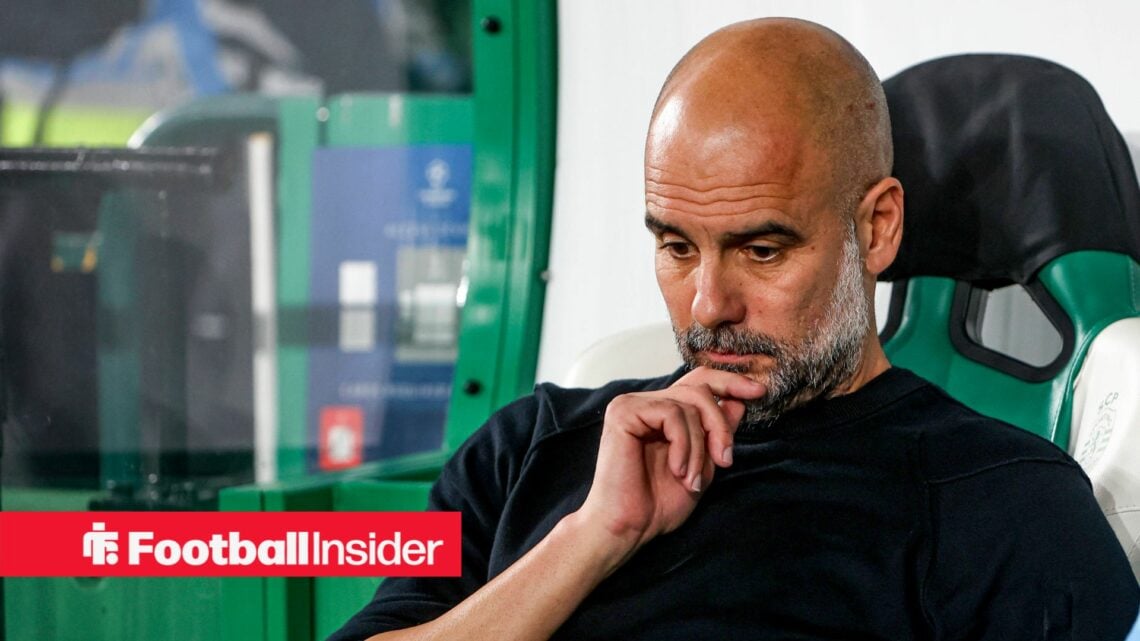 Pep Guardiola in deep thought